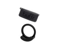 Buffr Smart Ring Protector - Silicone Ring Guards Compatible with Oura, Superhuman, RingConn & More Bands - Slim Fit, Sensor-Friendly Smart Ring Cover for Workout, Work & Daily Wear (Black, Size 14)