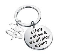 Buffy Keychain Vampire Inspired Gift Life’s A Show and We All Play A Part Keychain 90's Television Gifts(Play a Part K)