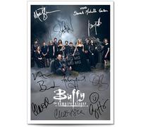 Buffy the Vampire Slayer 2 Cast Signed Autograph Poster Photo Print Framed Memorabilia Tv Show Series Season Gift (Vampire Slayer 3, A3 Print (Unframed))