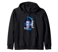 Buffy The Vampire Slayer Angel Face Closeup Vintage Poster Zip Hoodie