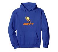 Buffy The Vampire Slayer Cartoon Buffy Ready For Action Pullover Hoodie, Adult Unisex, Royal Blue, Large