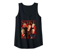 Buffy The Vampire Slayer Iconic Spike 90's Collage Poster Tank Top, Women, Black, X-Large
