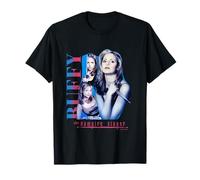 Buffy The Vampire Slayer Pink & Blue Gradient Buffy Collage T-Shirt