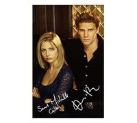 Buffy The Vampire Slayer - Sarah Michelle Gellar & David Boreanaz Autographed Signed A4 Photo Print