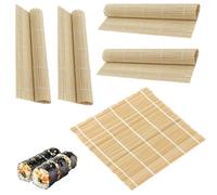 Buflar 5PCS Bamboo Sushi Making Kit - Complete Sushi Rolling Mat Set - - Ideal Sushi Making Supplies for Beginners