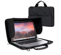 BUG 13-14 Inch Laptop Sun Shade Bag, Chromebook Protective Sleeve Case Shoulder Bag with Sun Hood Foldable Portable Shield Cover for Working Outside, Computer Hard Shell Case(Patent Pending)