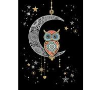 Bug Art Blank Greeting Card - Jewel Range - Moon Owl