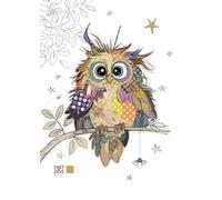 Bug Art Blank Greeting Card - Otto Owl