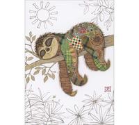 Bug Art Blank Greeting Card - Simon Sloth