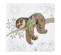 Bug Art Ceramic Coaster Tableware | for Home or Work | Cork Backed for Hot Drinks | Designed By Bug Art | Coasters (Simon Sloth 2337)