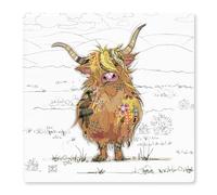 Bug Art Coaster Hamish Highland Cow, Brown