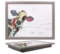 B&Q Lap Tray - Bug Art Connie Cow - Cushioned with Bean Bag - 40 x 28 x 5 cm