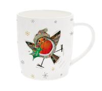 Bug Art Robin Christmas Mug Stylish Coffee Cup Tea Cup in matching Gift Box 6637