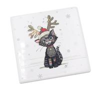 Bug Art Stylish Christmas Mug, Christmas Coaster Bag - Kitten Design (Coaster 6712)