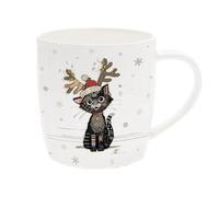 Bug Art Stylish Christmas Mug, Christmas Coaster Bag - Kitten Design (mug 6651)