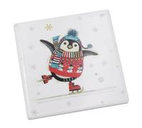 Bug Art Stylish Christmas Mug, Christmas Coaster Bag - Penguin Design (Coaster 6705)