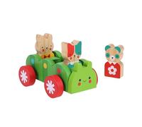 Bug Bus Wooden Play Set | Set Includes Wheel-along Bug Bus, Gift for Ages 18m+, Display and Play, Imaginative Play