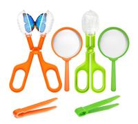 Bug Catcher for Kids,6 Pack Bug Hunting Kits for Children Explorer Toy Outdoor Kids Insect Explorer Kit including Insect Catching Scissors, Tweezers, Magnifying Glass