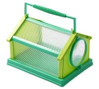 Bug Catcher for Kids, 8x6x5" Portable Breathable Bug Cage with Rotating Lid Outdoor Silk Worms Breeding Box Educational Outdoor Toys for Toddlers