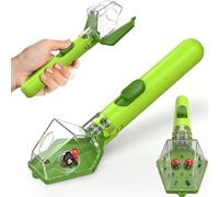 Bug Catcher for Kids, Bug Catching Tool with 6X Magnifying Glass, Handheld Portable Spider Catcher, Insect Observation & Quick Release Trap, Nature Science Toy for Boys and Girls (Green)