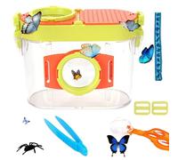 Bug Catcher Kit for Kids Educational Butterfly Kit with Magnifying Glass, Tweezer, Bug Collector, Model, Shoulder Strap Outdoor Toys for Kids Butterfly
