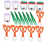 Bug Catcher Kit for Kids, Explorer Set with Magnifier Critter Cage Tweezers Fine Motor Skills Toys for Boys and Girls Nature Outdoor Hunting Gift for Children