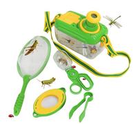 Bug-Catcher Set for Kids | Bug-Catching Kit with Collector Box Tweezer Butterflies Net Scissor Clip | Kids Outdoor Exploration Kit for Boys 3-8 Years Old 1 Set