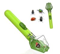 Bug Catching Tool, Insect Trap Kit with 6X Magnifier Glass, Fly Catching Tool for Children to Observe and Quick Release Insects, Educational Exploration Tool for Indoor and Outdoor, Green