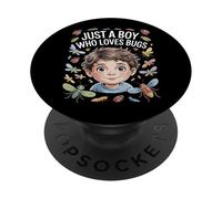 Bug Enthusiast Just A Boy Who Loves Bugs PopSockets Adhesive PopGrip