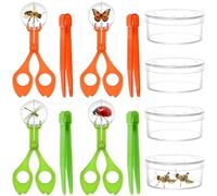 Bug Hunting Kit, 12 Pcs Bug Collecting Kit for Kids with Transparent Observation Boxes, Bug Catcher for Outdoor Nature Adventures