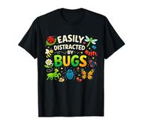 Bug Insects Easily Distracted By Bugs Science T-Shirt