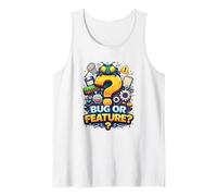Bug or Feature Funny Programmer Developer Code Humor Tank Top
