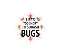Bug Protector Sticker - Kind Entomology Vinyl Decal for Insect Lovers & Gentle Gardeners (5.5" × 5.5")