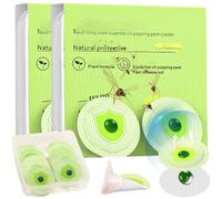 Bug Repellent Stickers 2 Boxes 20 Tablets Natural Bug Stickers Plant Patches Repellent Kids & Adults Safe Essential Oil Portable Bead Patches for Home Outdoor Sport