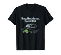 Bug Retrieval Specialist Debugging Humor Robot Vacuum T-Shirt