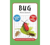 Bug Word Search Puzzle Book: 50+ Word Searches with Easy to Read Print about Bug, Insects, Ecosystems and More I 6x9 inches, 110 pages I Unique Gift for insect lovers and science students