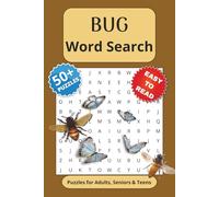 BUG Word Search Puzzle Book: Word Searches with Easy to Read Print about Bug, Insect, Creepy Crawly and More | 6x9 inches, 110 Pages | 50+ Puzzles … Gifts for Vacations, Holidays and Free Times