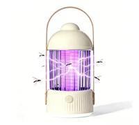 Bug Zapper,4000mah Bug Catcher Zapper UV Light, USB rechargeable Electric Mosquito Fly Zappers,Effectively Eliminates Mosquitoes,Flies,Hangable Mosquito Lamp for Home,Indoor,Outdoor,Patio (Yellow)