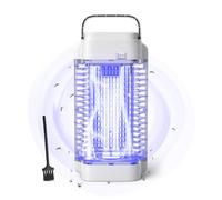 Bug Zapper, 4200V 18W UV Insect Pest Fly Killer, Electric Mosquito Zapper for Indoor and Outdoor, Waterproof Mosquito Killer Lamp for Flying Insect Control Lamp, Outdoor & Indoor Fly Zapper（White）
