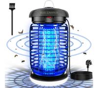 Bug Zapper, 4200V Insect Pest Fly Killer, 15W Electric Mosquito Zapper for Indoor and Outdoor, Waterproof Outdoor & Indoor Mosquito Killer Lamp for Flying Insect Control