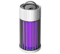 Bug Zapper & Insect Fly Pest Attractant Trap & LED Camping Lantern, USB/Solar-Rechargeable,Insect Fly Traps Grey