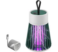 Bug Zapper Outdoor, Electric Mosquito Zapper Portable Camp Mosquito Killer,Rechargeable Indoor Fly Zap per,Electric,Traps,Flying Insects Indoor Outdoor (Green)