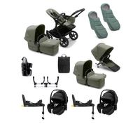 Bugaboo Donkey 5 Twin Pushchair Bundle with Maxi-Cosi Pebble 360 Pro² Car Seat & Base - Forest Green Forest Green