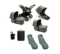 Bugaboo Donkey 5 Twin Pushchair Essential Bundle - Forest Green Forest Green