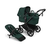Bugaboo Donkey 6 Single Pushchair, Convertible to Double and Twin Stroller, Pram for Newborn and Toddler, Double Storage Space & Side Basket, Easy to Maneuver One Hand Steering, Fern Green