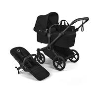 Bugaboo Donkey 6 Single Pushchair, Convertible to Double and Twin Stroller, Pram for Newborn and Toddler, Double Storage Space & Side Basket, Easy to Maneuver One Hand Steering, Heritage Black