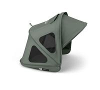 Bugaboo Dragonfly Breezy Sun Canopy, Extendable for Extra Coverage | Optimal Sun Protection, Water Repellent, Forest Green