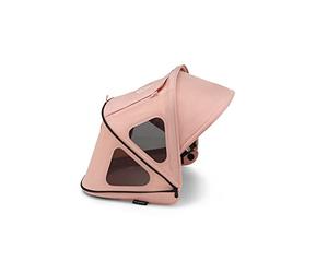 Bugaboo Dragonfly Breezy Sun Canopy, Extendable for Extra Coverage | Optimal Sun Protection, Water Repellent, Morning Pink