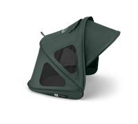 Bugaboo Dragonfly Breezy Sun Canopy, Extendable for Extra Coverage | Optimal Sun Protection, Water Repellent, Fern Green