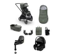 Bugaboo Dragonfly Complete Stroller Bundle With Maxi-Cosi Pebble 360 Pro² Car Seat & Base (8 Pieces) - Forest Green Forest Green
